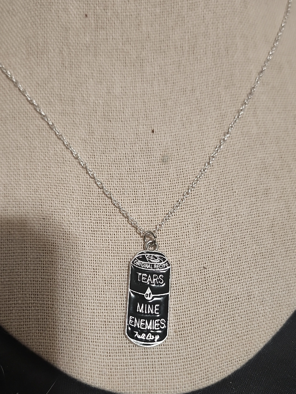 Handcrafted Silver 'Tears of Mine Enemies' Necklace